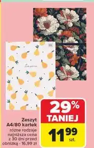 Carrefour Zeszyt a4/80 k. Interdruk oferta