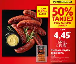 Lidl Kiełbasa śląska codzienna Grill & Fun oferta
