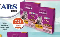 DUO-TES Whiskas Karma Sucha Kurczak/Junior Mars oferta