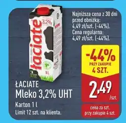 ALDI Mleko 3,2% UHT ŁACIATE oferta