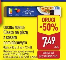 ALDI Ciasto na pizzę z sosem pomidorowym CUCINA NOBILE oferta