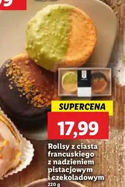 Lidl Rollsy z ciasta francuskiego z nadzieniem pistacjowym i czekoladowym 2-pak Lidl oferta
