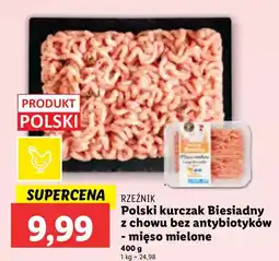 Lidl Mięso mielone Polski kurczak Biesiadny z chowu bez antybiotyków Rzeźnik oferta