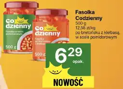 Delikatesy Centrum Fasolka po bretońsku z kiełbasą w sosie pomidorowym Codzienny oferta