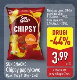 ALDI Chipsy paprykowe Sun Snacks oferta