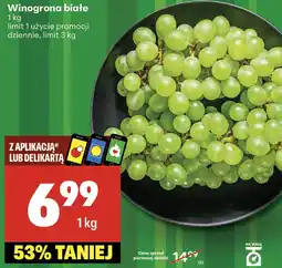 Delikatesy Centrum Winogrona białe 1 kg Delikatesy Centrum oferta