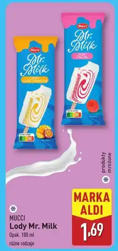 ALDI Lody Mr. Milk pasja-mango Mucci oferta