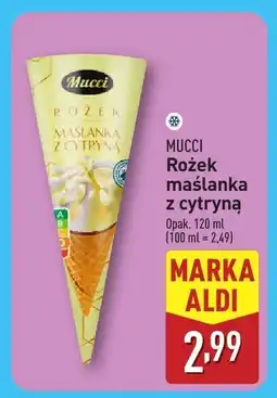 ALDI Rożek maślanka z cytryną Mucci oferta