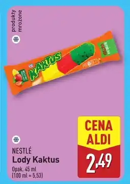 ALDI Lody Kaktus Nestle oferta