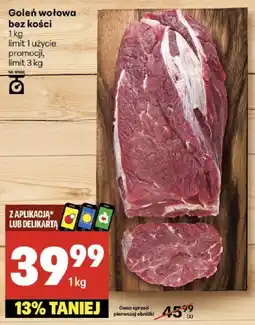 Delikatesy Centrum Goleń wołowa bez kości 1 kg Delikatesy Centrum oferta