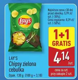 ALDI Chipsy Lay's zielona cebulka oferta