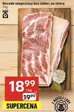 Delikatesy Centrum Boczek wieprzowy bez żeber, ze skórą 1 kg Delikatesy Centrum oferta