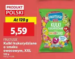Lidl Chrupki Fruitusie Kulki kukurydziane o smaku owocowym XXL 120 g oferta