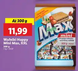 Lidl Wafelki Happy Mini Max XXL oferta