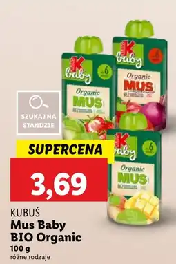 Lidl Mus owocowy Baby Bio Organic Kubuś oferta