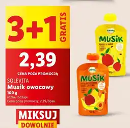 Lidl Mus owocowy Musík Solfrut oferta