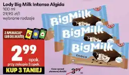 Delikatesy Centrum Lody Big Milk Intense Algida Choco oferta