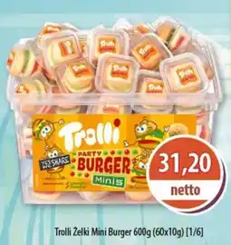 DUO-TES Trolli Żelki Mini Burger Słodki mix oferta