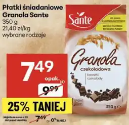 Delikatesy Centrum Płatki śniadaniowe Granola Sante oferta