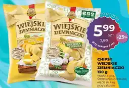 Duży Ben Chipsy Wiejskie Ziemniaczki masło z solą, śmietanka z cebulką 130g oferta