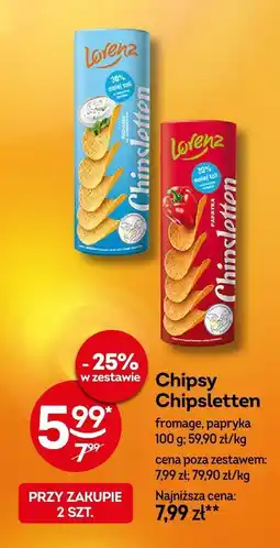 Żabka Chipsy Chipsletten papryka Lorenz oferta