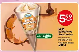Żabka Lody koktajlowe Koral rożek krówka kukułka oferta