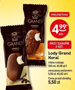 Żabka Lody Grand Koral różne rodzaje oferta