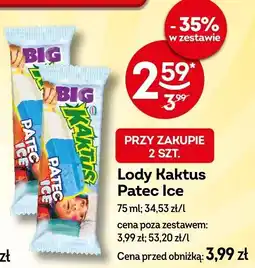 Żabka Lody Kaktus Patec Ice Żabka oferta