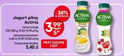 Żabka Jogurt pitny Activia różne rodzaje oferta