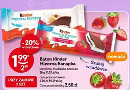 Żabka Baton Kinder Mleczna Kanapka klasyczna, truskawka, borówka oferta