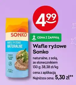 Żabka Wafle ryżowe Sonko naturalne, z solą, ze słonecznikiem oferta