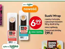 Żabka Sushi wrap z pastą z tuńczyka/z pieczonym łososiem oferta