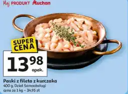 Auchan Paski z fileta z kurczaka oferta