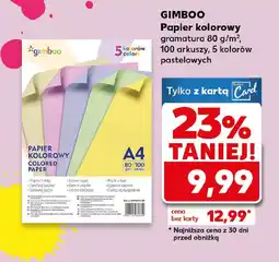 Kaufland Papier kolorowy Gimboo oferta