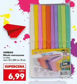 Kaufland Bibuła marszczona Gimboo oferta