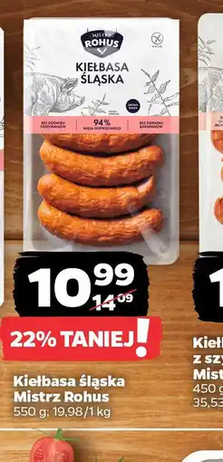 Netto Kiełbasa śląska Mistrz Rohus oferta