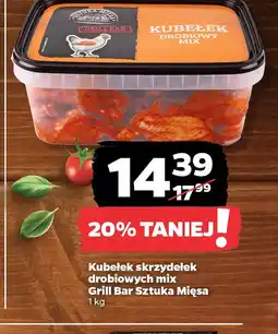 Netto Kubełek skrzydełek drobiowych mix Grill Bar Sztuka Mięsa oferta