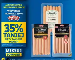 Lidl Parówki z szynki Pikok Pure oferta