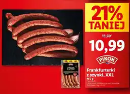 Lidl Frankfurterki z szynki Pikok oferta