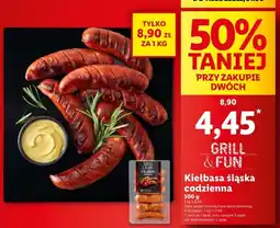 Lidl Kiełbasa śląska codzienna Grill And Fun oferta