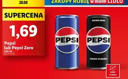 Lidl Napój Pepsi Zero oferta