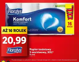 Lidl Papier toaletowy komfort Floralys oferta