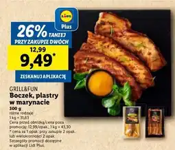 Lidl Boczek plastry w marynacie miodowo musztardowej Grill And Fun oferta