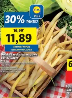 Lidl Fasolka szparagowa żółta oferta