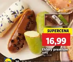 Lidl Eklerki premium: śmietankowy + pistacjowy karmelowy oferta
