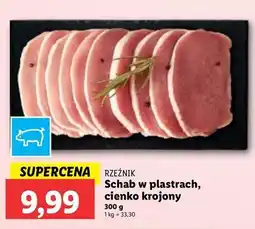 Lidl Schab wieprzowy bez kości plastry Rzeźnik Codzienna Dostawa oferta