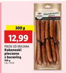 Lidl Kabanosy z baraniną Pikok Od Krajana oferta
