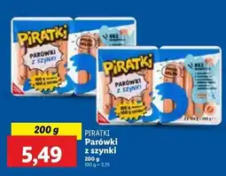 Lidl Parówki z szynki Pikok Piratki oferta