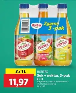 Lidl Zestaw nektar: czerwona porzeczka + jabłko-pigwa jabłko-aronia Hortex oferta