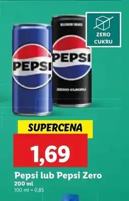 Lidl Napój Pepsi Zero oferta